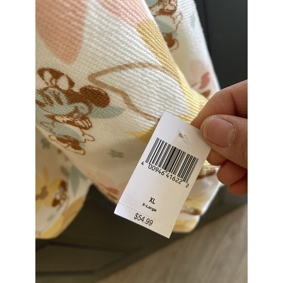 NWT Disney Parks MINNIE MOUSE Beach Theme Palm Tree Cropped Hoodie Women‘s XL - Picture 8 of 8